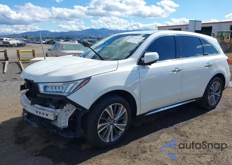 2019 Acura Mdx Tech Entertainment Pkgs from USA, damaged, VIN 5J8YD3H75KL006423